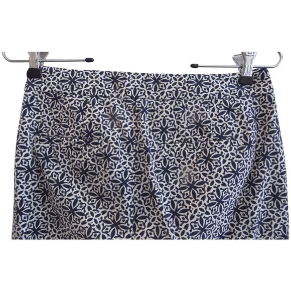 Talbots Crop Pants Sz 2 Navy & White Chatham - Picture 5 of 6